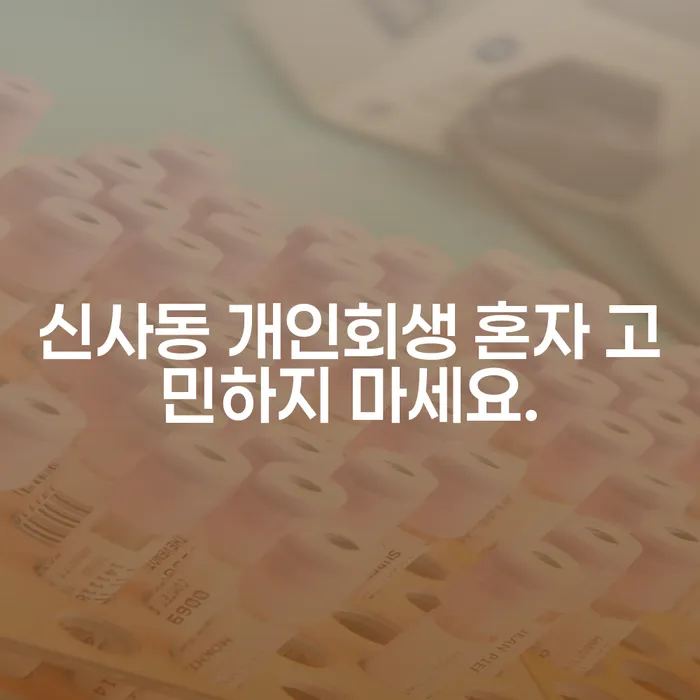 신사동 개인회생 혼자 고민하지 마세요.