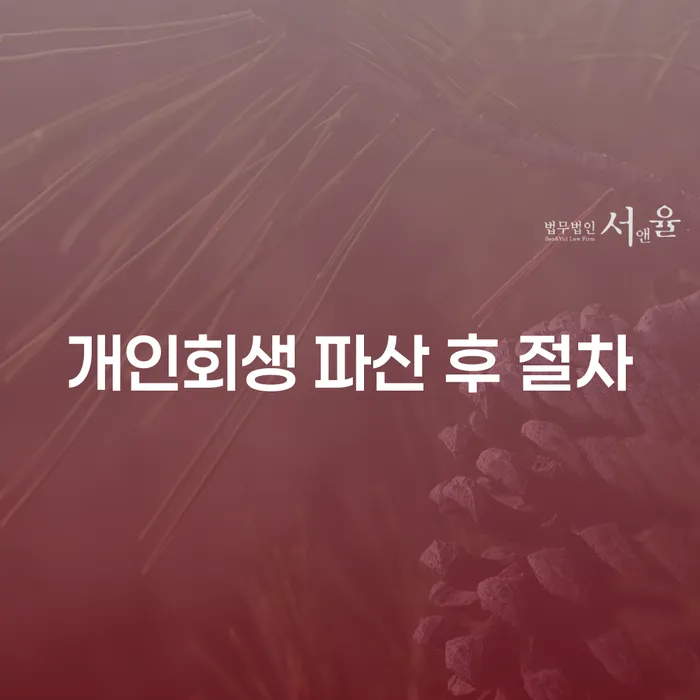개인회생 파산 후 절차는 어떻게 진행되나요?